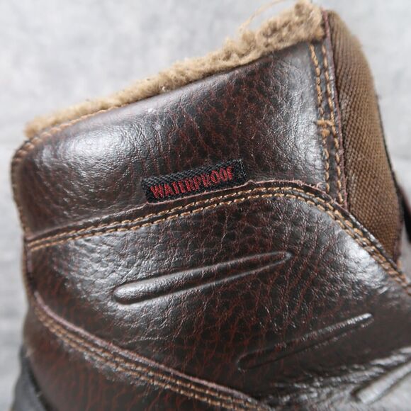 Coleman Shoes Men 9 Boots Winter Snow Insulated Leather Waterproof Anthony Brown - Picture 3 of 15